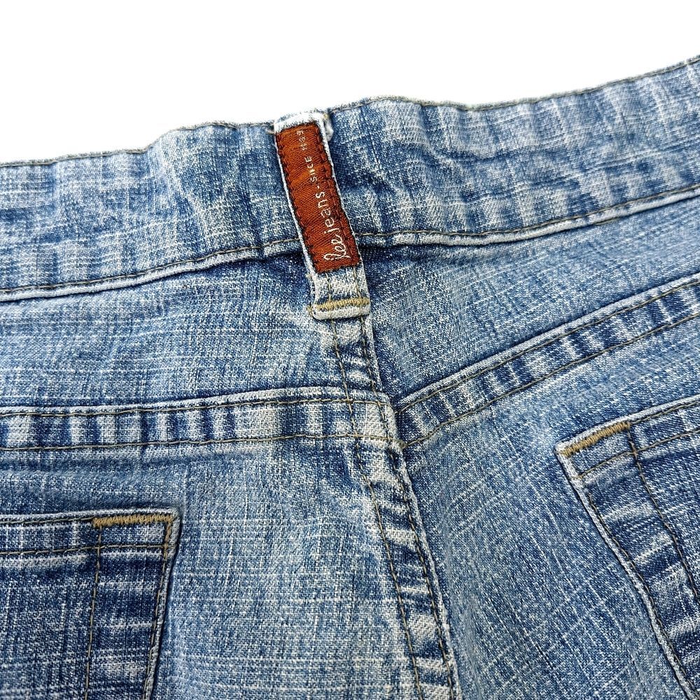 VTG 90s Y2K Lee One True Fit Jeans High-Rise Medium Wash (30" Waist) - Picture 10 of 10
